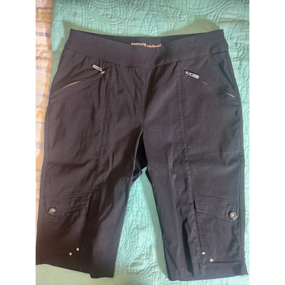 Jamie‎ Sadock Women's Size 10 Black Tech Golf Capri Sporty Performance